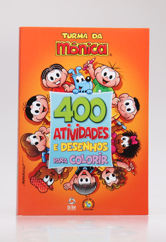 Turma da Monica - Livro 400 atividades e desenhos para colorir - Ed. Online  ( p72 )