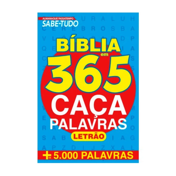 Pack 10 Livros  365 Caça Palavras Bíblico