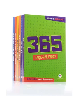 Kit 6 Livro Caça Palavras Coquetel Nível Fácil 43 Páginas
